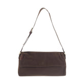 フェンディ ショルダーバッグ ブラウン ファブリック レザー レディース FENDI 中古