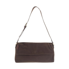 フェンディ ショルダーバッグ ブラウン ファブリック レザー レディース FENDI 中古