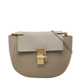クロエ ドリュー スモール チェーン ショルダーバッグ グレー レザー レディース Chloe 中古