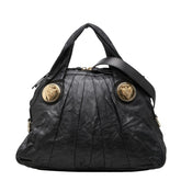 グッチ ヒステリア ハンドバッグ ショルダーバッグ 2WAY 197019 ブラック ゴールド レザー レディース GUCCI 中古