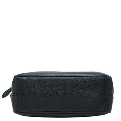プラダ ロゴ 斜め掛け ショルダーバッグ ブラック レザー レディース PRADA 中古