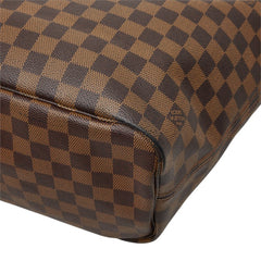 ルイ ヴィトン ダミエ ネヴァーフルMM トートバッグ ショルダーバッグ N40599 ブラウン PVC レザー レディース LOUIS VUITTON 中古