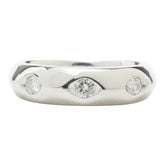 Pt900 プラチナ ダイヤモンド ダイヤ0.30ct 3連ダイヤリング リング 指輪 レディース 16号 中古