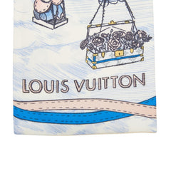 ルイ ヴィトン バンドー アップ アンド アウェイ スカーフ マルチカラー シルク レディース LOUIS VUITTON 中古