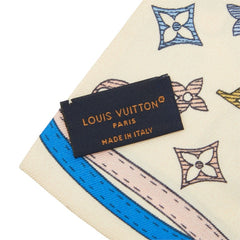 ルイ ヴィトン バンドー アップ アンド アウェイ スカーフ マルチカラー シルク レディース LOUIS VUITTON 中古