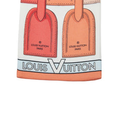 ルイ ヴィトン バンドー マイLVタグ スカーフ マルチカラー ホワイト シルク レディース LOUIS VUITTON 中古