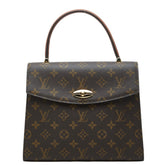 ルイ ヴィトン モノグラム マルゼルブ ハンドバッグ M51379 ブラウン PVC レザー レディース LOUIS VUITTON 中古