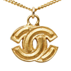 シャネル ココマーク チェーン ネックレス ペンダント 01P ゴールド メッキ レディース CHANEL 中古