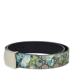 グッチ GGブルームス ベルト サイズ91・36 546375 ベージュ マルチカラー PVC レザー レディース GUCCI 中古
