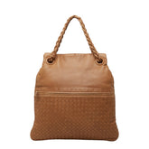 ボッテガヴェネタ イントレチャート ジュリー Julie Tote トートバッグ ハンドバッグ 204451 ブラウン レザー レディース BOTTEGAVENETA 中古
