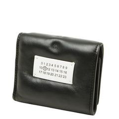 マルタンマルジェラ メゾンマルジェラ グラムスラム 三つ折り財布 ブラック レザー レディース MARTIN MARGIELA 中古