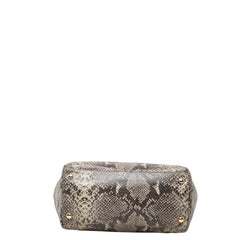 マイケルコース パイソン柄 トートバッグ ショルダーバッグ ベージュ系 レザー レディース Michael Kors 中古