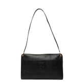 ディオール CDロゴ ワンショルダーバッグ ハンドバッグ ブラック レザー レディース Dior 中古