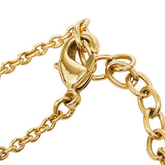 ルイ ヴィトン モノグラム ルルグラム チェーン ブレスレット M00801 ゴールド メッキ レディース LOUIS VUITTON 中古