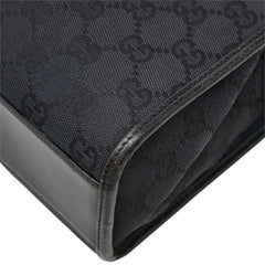 グッチ GGキャンバス ジャッキー ハンドバッグ トートバッグ 002 1065 ブラック キャンバス レザー レディース GUCCI 中古