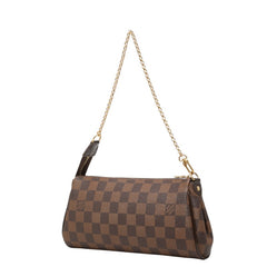 ルイ ヴィトン ダミエ エヴァ チェーン ハンドバッグ ショルダーバッグ 2WAY N55213 ブラウン PVC レザー レディース LOUIS VUITTON 中古