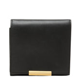 ボッテガヴェネタ ヴィンテージ 三つ折り財布 ブラック レザー レディース BOTTEGAVENETA 中古