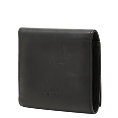 ボッテガヴェネタ ヴィンテージ 三つ折り財布 ブラック レザー レディース BOTTEGAVENETA 中古