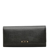 フェンディ ロゴ 長財布 コンチネンタルウォレット 8M0251 ブラック レザー レディース FENDI 中古