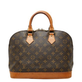 ルイ ヴィトン モノグラム アルマPM 旧型 ハンドバッグ M51130 ブラウン PVC レザー レディース LOUIS VUITTON 中古