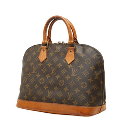 ルイ ヴィトン モノグラム アルマPM 旧型 ハンドバッグ M51130 ブラウン PVC レザー レディース LOUIS VUITTON 中古