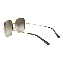 ドルチェアンドガッバーナ サングラス DG2242 ブラック ゴールド プラスチック メッキ レディース DOLCE&GABBANA 中古