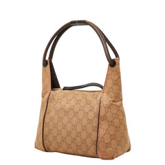 グッチ GGキャンバス ハンドバッグ 101333 ブラウン キャンバス レザー レディース GUCCI 中古