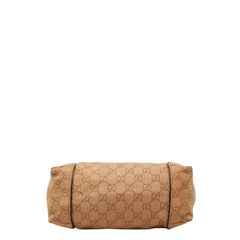 グッチ GGキャンバス ハンドバッグ 101333 ブラウン キャンバス レザー レディース GUCCI 中古
