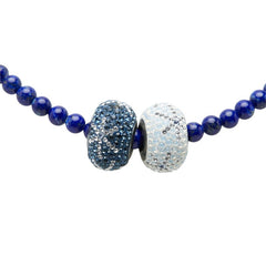 スワロフスキー ペンダント ネックレス ブルー系 ラインストーン レディース SWAROVSKI 中古
