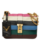 ヴァレンティノ ガラヴァーニ Bロックスタッド 斜め掛け ショルダーバッグ マルチカラー レザー メッキ レディース VALENTINO 中古