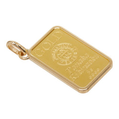 K24IG インゴット K18YG イエローゴールド 田中貴金属 GINZA TANAKA ペンダントトップ ネックレス レディース 中古