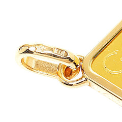 K24IG インゴット K18YG イエローゴールド 田中貴金属 GINZA TANAKA ペンダントトップ ネックレス レディース 中古