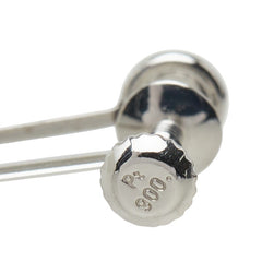 ブラックパール(黒蝶真珠) Pt900 プラチナ 黒蝶真珠11.2~11.4mm しずく型モチーフ 雫 ドロップ イヤリング レディース 中古