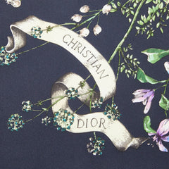 ディオール D-コンステレーション スカーフ ブラック マルチカラー シルク レディース Dior 中古