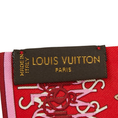 ルイ ヴィトン バンドー モノグラム マップ スカーフ M74568 マルチカラー シルク レディース LOUIS VUITTON 中古