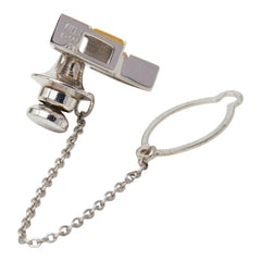 ダイヤモンド Pt900 プラチナ K18PG/K18PG ダイヤ0.10ct タイタック タイピン メンズ 中古