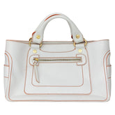 セリーヌ ブギーバッグ トートバッグ ハンドバッグ ホワイト オレンジ レザー レディース CELINE 中古
