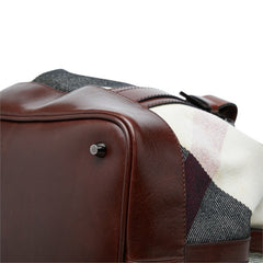バーバリー メガチェック トートバッグ ショルダーバッグ 2WAY ベージュ ブラウン キャンバス レザー レディース BURBERRY 中古