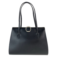 ロエベ がま口 トートバッグ ハンドバッグ ショルダーバッグ ブラック 黒 レザー レディース LOEWE 中古