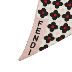 フェンディ FENDI LOVE スカーフ マルチカラー シルク レディース FENDI 中古