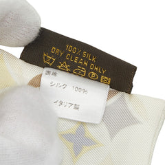 ルイ ヴィトン バンドー スカーフ ホワイト マルチカラー シルク レディース LOUIS VUITTON 中古