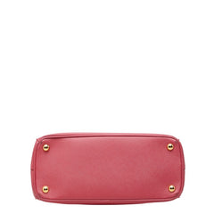 プラダ 三角ロゴプレート ガレリア ハンドバッグ ショルダーバッグ 2WAY BN2863 ピンク サフィアーノレザー レディース PRADA 中古