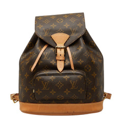 ルイ ヴィトン モノグラム モンスリMM リュック バックパック M51136 ブラウン PVC レザー レディース LOUIS VUITTON 中古