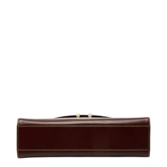 カルティエ マストライン ハンドバッグ ワインレッド レザー レディース CARTIER 中古