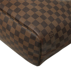 ルイ ヴィトン ダミエ ネヴァーフルMM ショルダーバッグ トートバッグ N51105 ブラウン PVC レザー レディース LOUIS VUITTON 中古