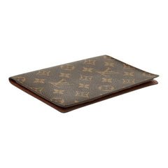 ルイ ヴィトン モノグラム クーベルテュール パスポール パスポートケース M60178 ブラウン PVC レザー レディース LOUIS VUITTON 中古
