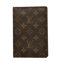 ルイ ヴィトン モノグラム クーベルテュール パスポール パスポートケース M60178 ブラウン PVC レザー レディース LOUIS VUITTON 中古