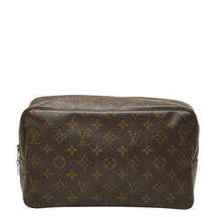ルイ ヴィトン モノグラム トゥルース トワレット 28 セカンドバッグ クラッチバッグ M47522 ブラウン PVC レディース LOUIS VUITTON 中古