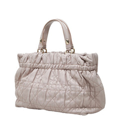 ディオール カナージュ ハンドバッグ 2WAY ショルダーバッグ ピンク レザー レディース Dior 中古