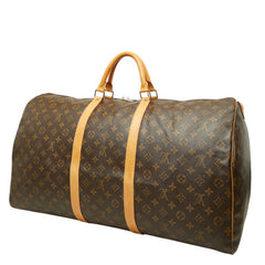 ルイ ヴィトン モノグラム キーポル60 ボストンバッグ トラベルバッグ M41422 ブラウン PVC レザー レディース LOUIS VUITTON 中古